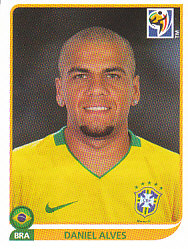 Dani Alves Brazil samolepka Panini World Cup 2010 #493